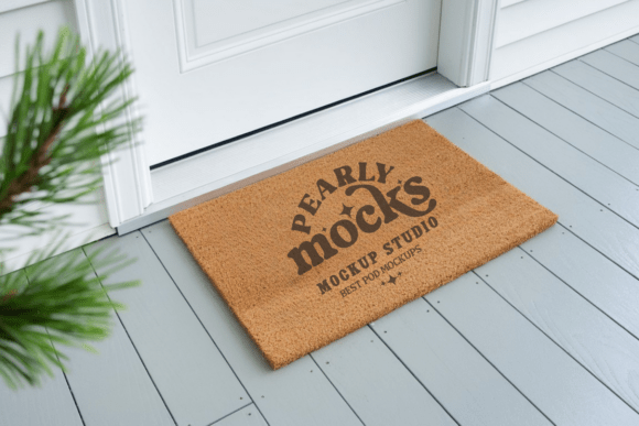 Blank Outdoor Doormat Mockup 14: Showcasing Your Designs with Style and Simplicity