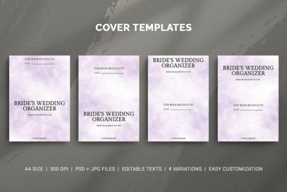 Bride's Wedding Organizer Cover Template: A Practical Tool for Seamless Planning