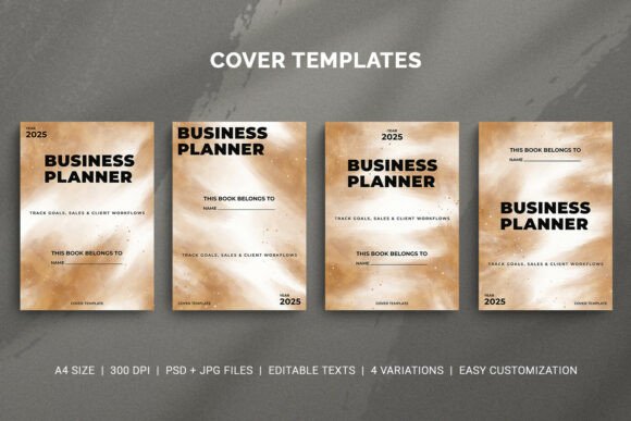 Business Planner Cover Template Set: A Versatile Design Solution