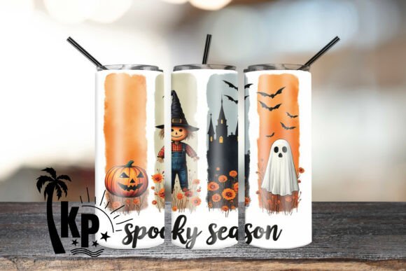 Spooky Season Tumbler Wrap PNG: A Festive Design for Halloween Drinkware